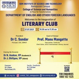 welcome speech for english literary club