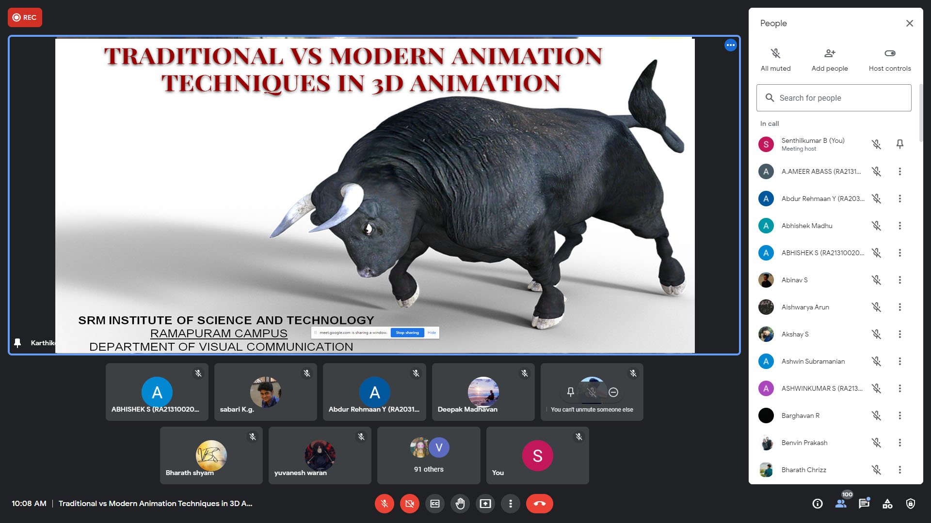 Media Skill Lecture on 3D Animation in topic Traditional vs Modern Animation  Techniques in 3D Animation - SRM University